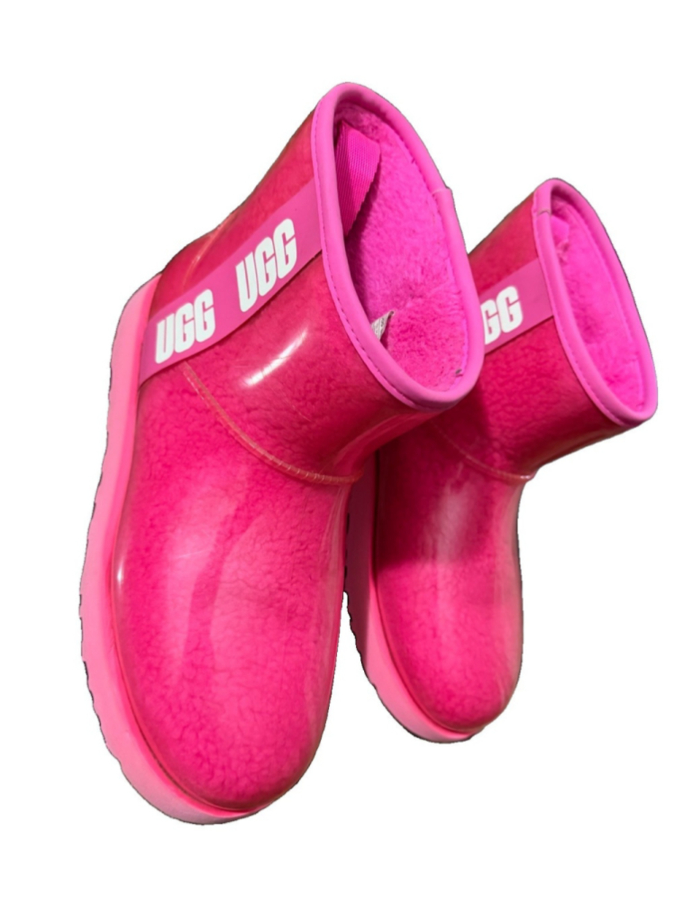 Ugg Classic Clear Mini Winter Snow Rain Boots Size 9 Pink - Picture 10 of 16